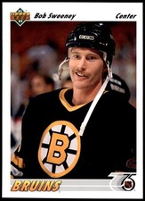 Bob Sweeney Boston Bruins 1991 Upper Deck Hockey #391 NHL Card