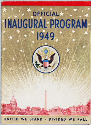 President Truman Official Inaugural Program 1949  + Original B/W Photo in Parade