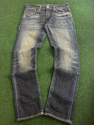 Levi's Raw Selvedge Denim Jeans Blau Vintage Fading Natural Authentic