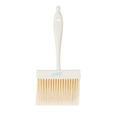 4 Inch Wide Natural White Boar Bristle Pastry Basting Brush Plastic Handle
