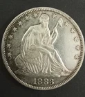 1883 Seated Liberty Half Dollar -- Uncertified VF/XF -- rare date