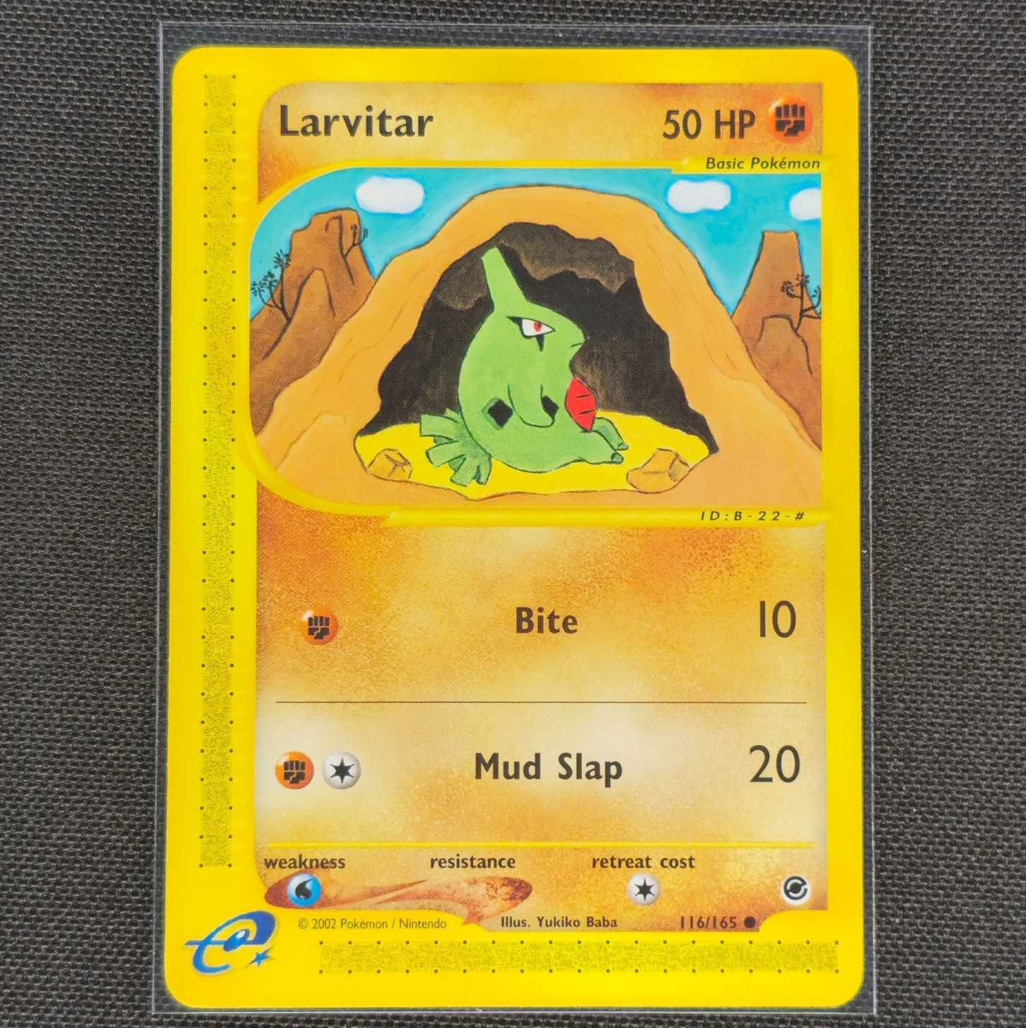 Larvitar - 116/165 - Common - Expedition - Pokemon Card - NM/M