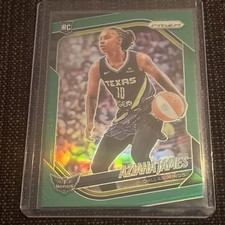 2025 Panini Prizm WNBA- Green Prizm #83 Aziaha James RC- Dallas Wings