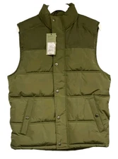 Goodfellow & Co Men's, SMALL or  XXL Corduroy / Puffer Vest Green NWT SHIPS FREE
