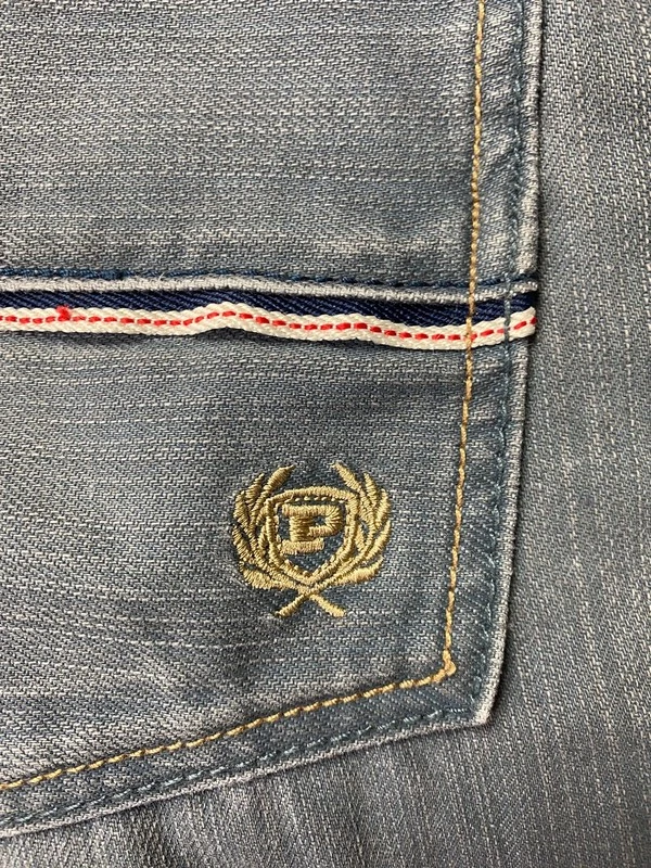 Baggy Phat Farm Classics Vintage Coupe droite 100% coton Unisexe Gris Taille 32 - Photo 4/4