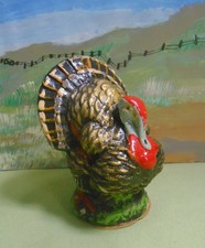 Germany Thanksgiving Turkey Candy Container - Papier-mache, 4 1/2", Germany