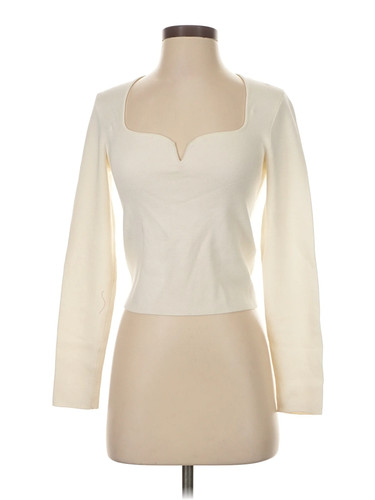 Abercrombie & Fitch Women Ivory Pullover Sweater S