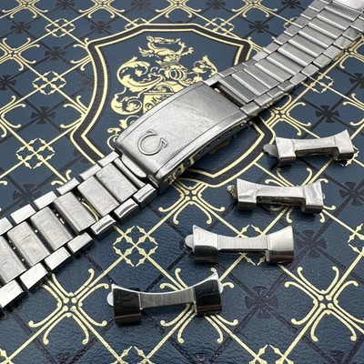 Omega 1967 Ref. 1039 Flatlink Bracelet 516 Endlinks For Speedmaster & Sm300