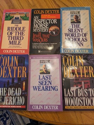 Colin Dexter Inspector Morse Series Mystery Crime Paperback Lot - Set of Novels