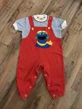 vintage jcpenney cookie monster baby one piece 12m