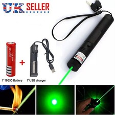 990Miles 532nm Green Laser Pointer Pen Astronomy Visible Beam Rechargeable Lazer