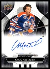 2024-25 UPPER DECK ENGRAINED ICONS AUTO EBONY CRAIG MACTAVISH 44/49 EDMONTON