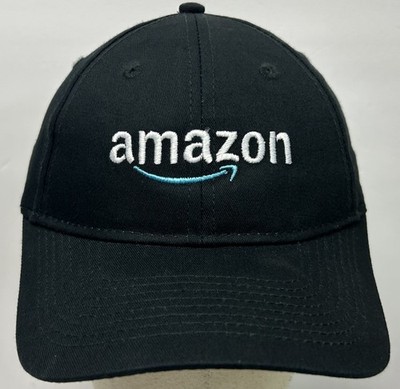 Amazon Hat Adjustable Baseball Cap Black Employee Fulfillment Delivery