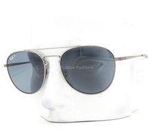 Ray-Ban Sunglasses Polished Gunmetal Polarized Blue RB 3589 9249/2V w/case