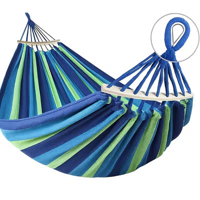 2 Person Double Camping Hammock Chair Bed Outdoor Hanging Swing Sleeping Garden