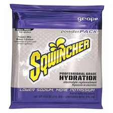 Sqwincher 159016006 Sports Drink Mix Powder 9.5 Oz., Grape, Pk20