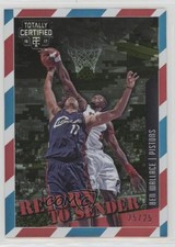 2016-17 Panini Totally Certified Return to Sender Camo 25/25 Ben Wallace HOF 5u8