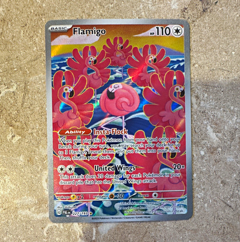 Pokémon TCG NM - Flamigo 227/193 Illustration Rare Holo 110 HP
