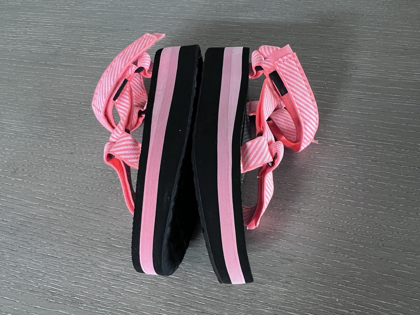 Teva Platform Universal Orange Black Strap Chunky… - image 6