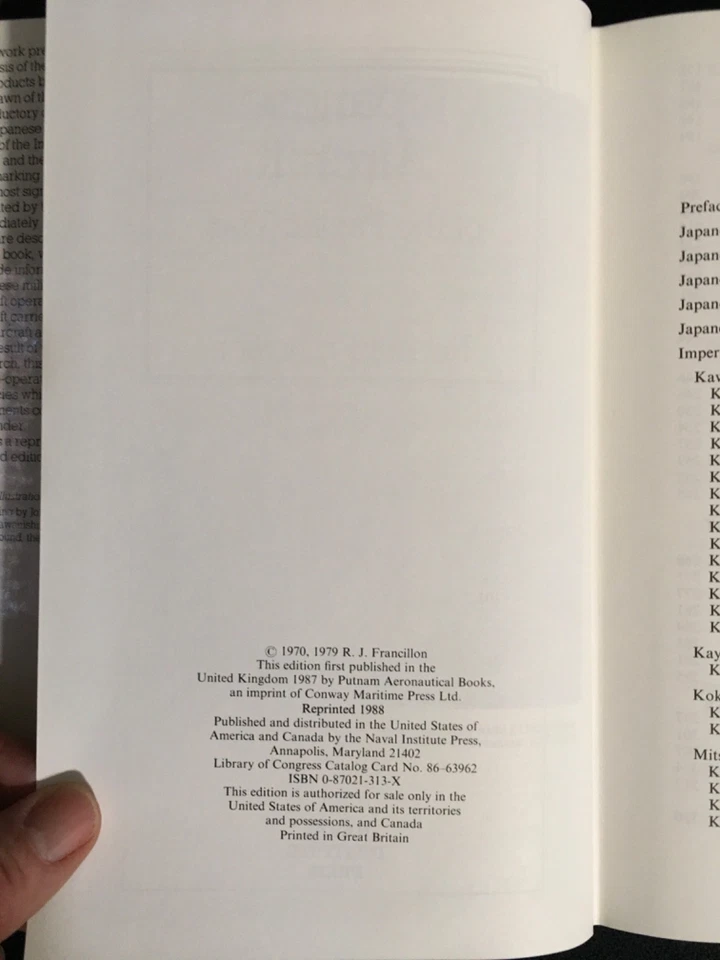 JAPANESE AIRCRAFT OF THE PACIFIC WAR Rene Francillon WWII Military Aviation Mint - Image 3 of 4