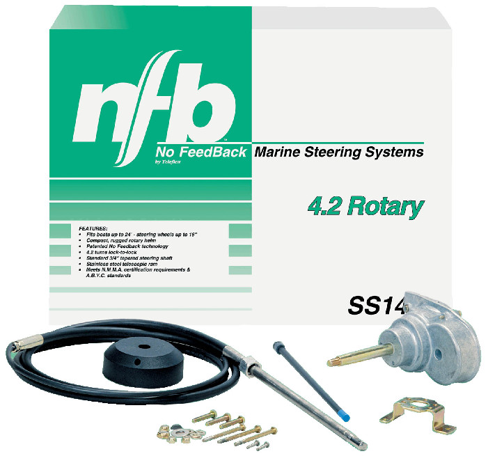 SeaStar Teleflex SS14813 NFB 4.2 Rotary Steering System With Dual SSC61 Cables
