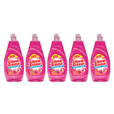 5X Elbow Grease Washing Up Liquid, Pink Blush Fresh 600ml Power Degreaser 3.50 per litre