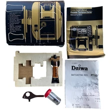 Vintage Daiwa PT10/15 Empty Box Owners Manual Oil Parts Wrench Baitcasting Reel