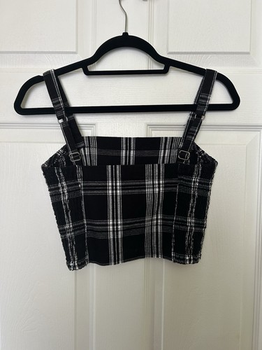 Hollister Black White Crop Top - Picture 2 of 6