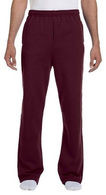 Jerzees Adult 8 oz. NuBlend  Open-Bottom Fleece Sweatpants 3X-Large, Maroon 