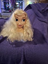 ❄️ Elsa Schmink- & Frisierkopf – Stylingpuppe (Frozen) ❄️