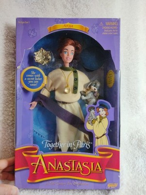 NEW 1997 GALOOB - ANASTASIA Doll ANYA - Together in Paris w/ Pooka Dog
