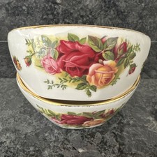 Image of Royal Albert Old Country Roses, Pair Of Bowls NEW Made In England