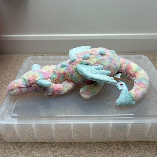 Jellycat Lazulia Dragon Large - RARO - Nuovo con etichette - Spedizione Gratuita e Veloce ✅ - Foto 1 di 9