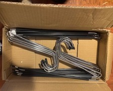 24 Used Open Ended Pants Hangers Non-Slip for Trousers Slacks Jeans