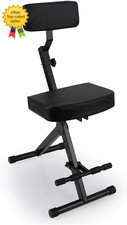 Foldable Drum Throne Guitar Stool Adjustable Padded Music Chair With Backrest