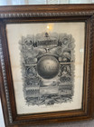 36”x 30”  1887 Improved Order Of Red Men "The Trail", Original glass, Framed. — photo 4