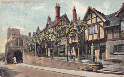 POSTKARTE - WARWICKSHIRE - WARWICK - LEICESTER'S HOSPITAL - VERSCHICKT 1904
