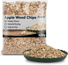 420G Apple Wood Chips for Smoker - Wood Smoker Chips Smoking Wood Chips Flavors