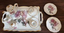 VTG Dollhouse Miniature Reutter Porcelain Fairy Tea Set 1:12 or 1:16 Scale WOW
