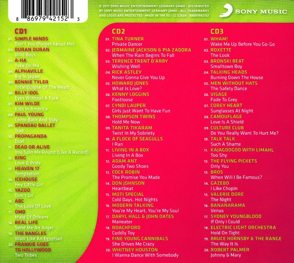 DIE HIT-GIGANTEN - 3 CD - BEST OF 80s - Bild 2 von 2