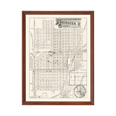 #ad #ad Old Map of Aberdeen SD 1886 Vintage Aberdeen South Dakota $69.99