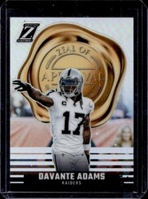 2023 Panini Zenith Davante Adams Zeal of Approval Silver #18 Raiders