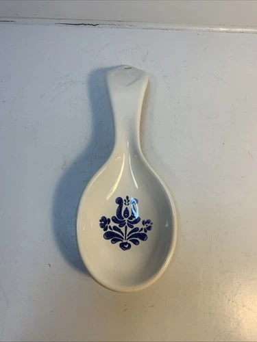Pfaltzgraff BLUE VILLAGE Pattern Hanging Spoon Rest 9.25"       N1