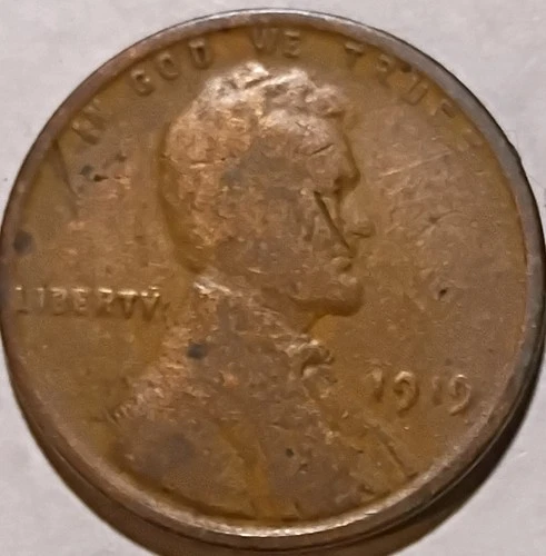 1919 P Lincoln Wheat Cent Penny