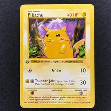 pikachu pokemon card 58/102 Base Set #58 PSA 10 RarityPromo Hit Points40 HP Colorless Gnaw (10) Colorless Pikachu #58 Prices | Pokemon
