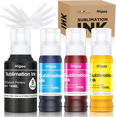 440ML Sublimation Ink Refilled Bottles Compatible for ET2400 ET2720 ET2760 ET275