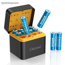 Rechargeable NEW AA Fast Smart Charger 12PCS 4255mWh 1.5V with Lithium Batteries