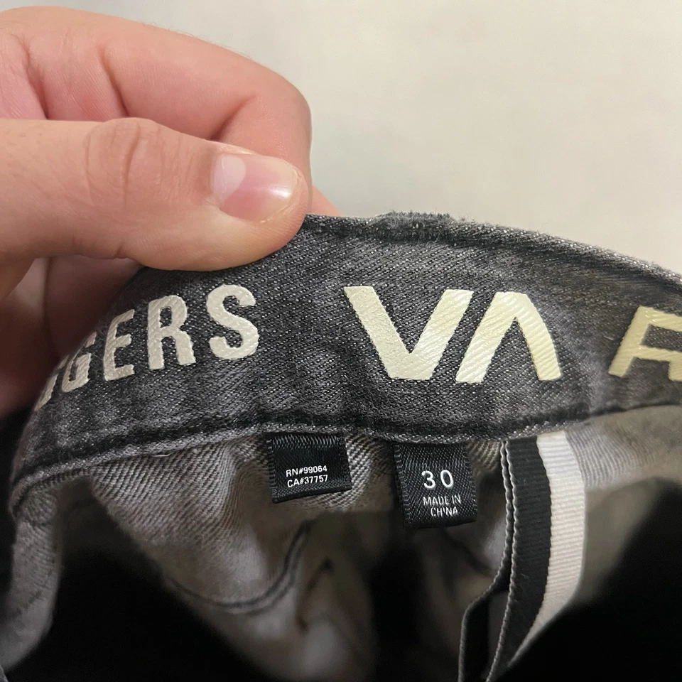 RVCA Jeans Men’s Size 30x30 Black Daggers Denim Slim Straight Stretch - Image 4 of 4