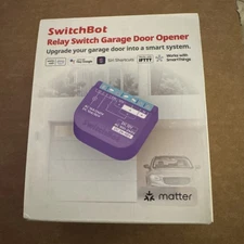Switchbot WiFi Smart Garage Door Opener, Matter Certified, Alexa/Go. - NEW