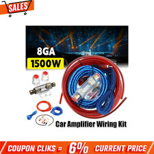 1500W Car Amp Audio Amplifier Install Wiring Kit AMP RCA Cable Set Wire Fuse USA